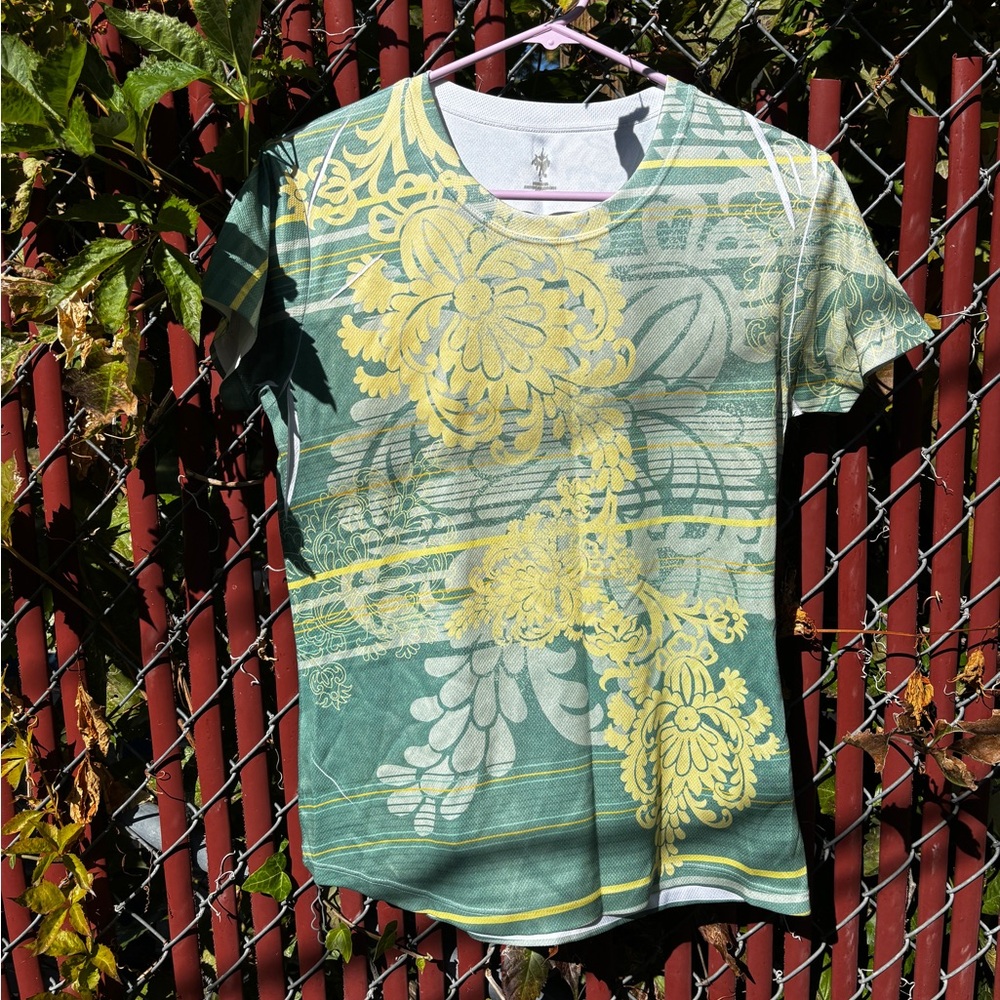 Green and yellow Prana Shirt